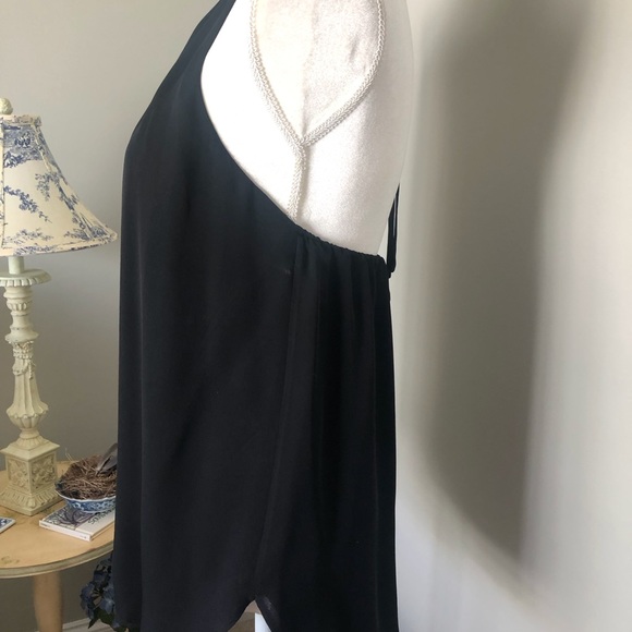 Haute Hippe 100% silk black halter - Picture 3 of 13